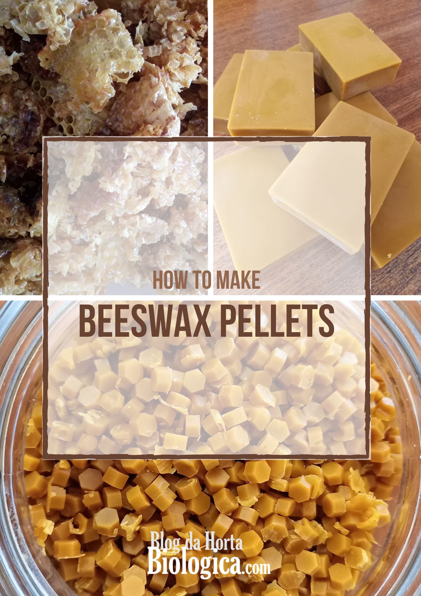 Blog da Horta Biológica: How To Make Beeswax Pellets at Home